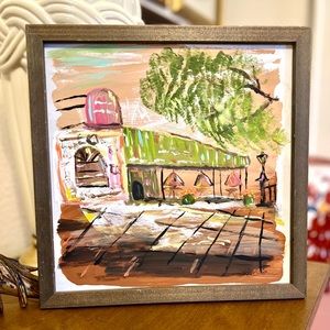 Original Art “At the Cafe de Monde” 12x12 acrylic